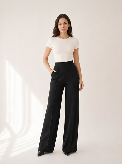 Pantalón Wide Leg de Tiro Alto
