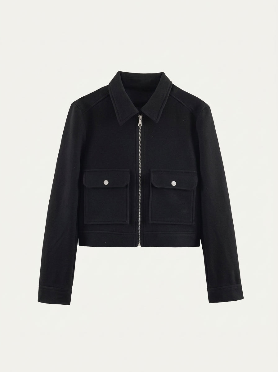 Chaqueta Cropped Soft Suede