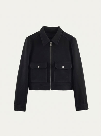 Chaqueta Cropped Soft Suede