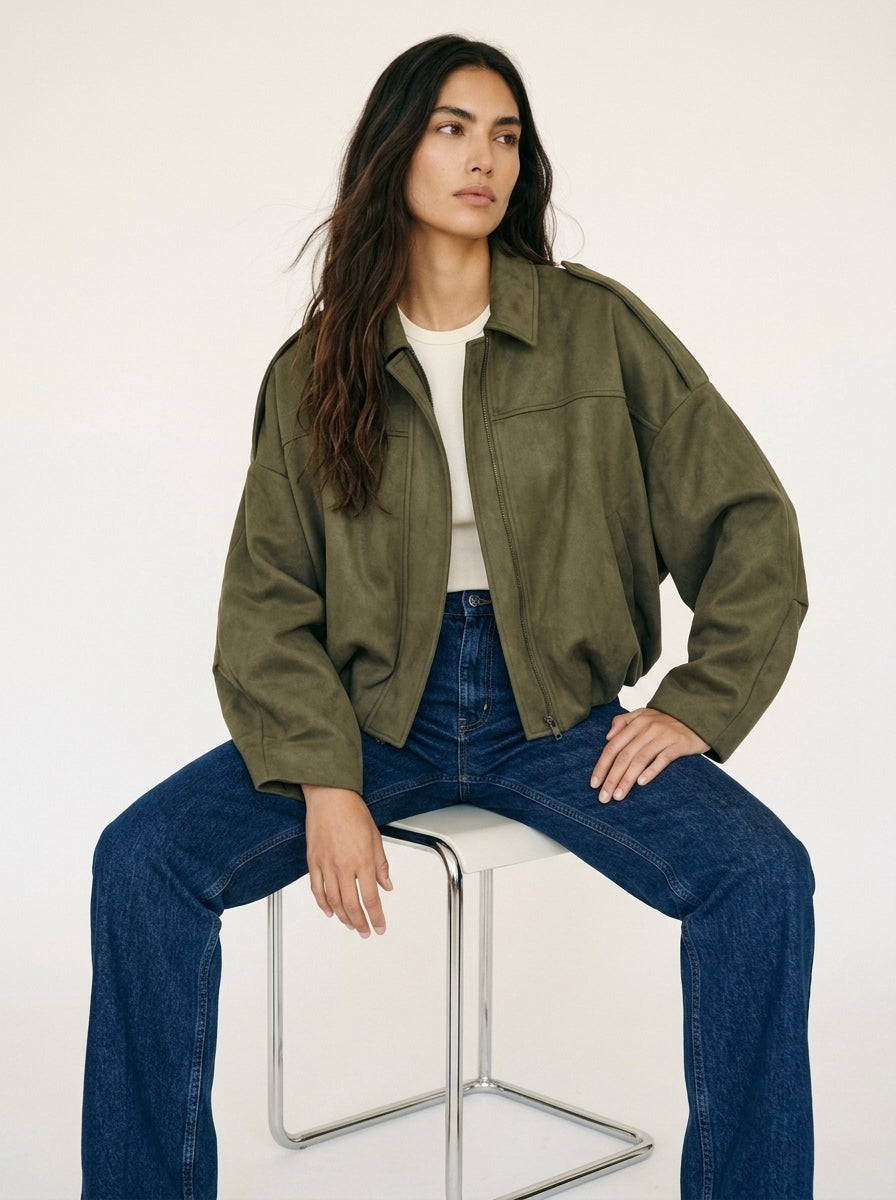 Chaqueta Bomber Oversize